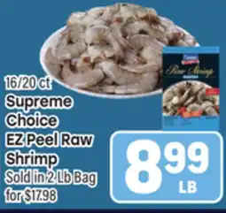 Tony’s Fresh Market Supreme Choice EZ Peel Raw Shrimp offer