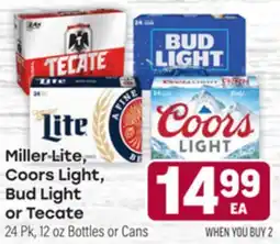 Tony’s Fresh Market Miller Lite, Coors Light, Bud Light or Tecate offer