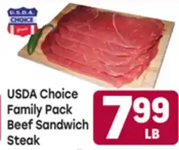 Tony’s Fresh Market USDA Choice Family Pack Beef Sandwich Steak offer