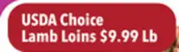 Tony’s Fresh Market Lamb Loins offer