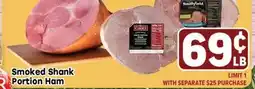 Tony’s Fresh Market Smoked Shank Portion Ham offer