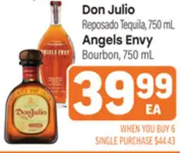 Tony’s Fresh Market Don Julio Reposado Tequila, 750 mL Angels Envy Bourbon offer