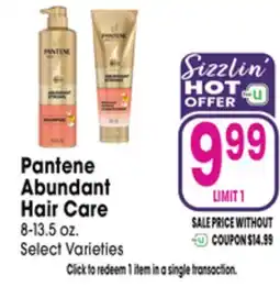 Jewel-Osco Pantene Abundant Hair Care offer