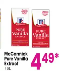Jewel-Osco McCormick Pure Vanilla Extract offer