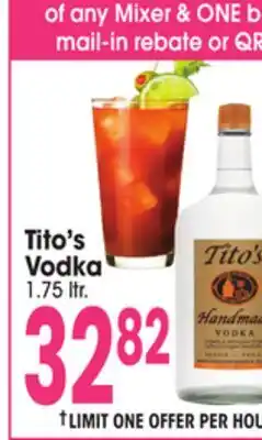 Jewel-Osco Tito's Vodka offer