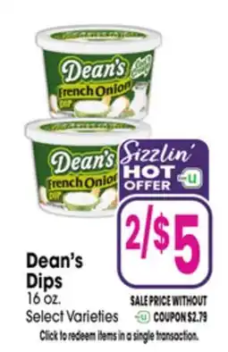 Jewel-Osco Dean's Dips offer