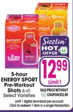 Jewel-Osco 5-hour ENERGY SPORT Pre-Workout Shots offer