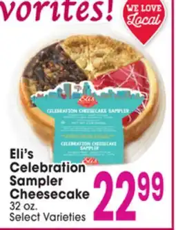 Jewel-Osco Eli's Celebration Sampler Cheesecake offer