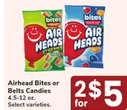 Jewel-Osco Airhead Bites or Belts Candies offer