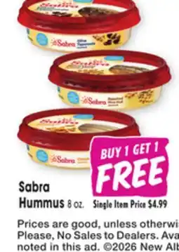 Jewel-Osco Sabra Hummus offer