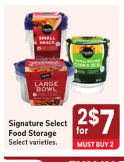 Jewel-Osco Signature Select Food Storage offer