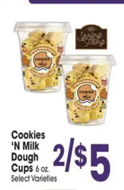 Jewel-Osco Cookies'N Milk Dough Cups offer