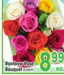 Jewel-Osco Rainbow Rose Bouquet offer