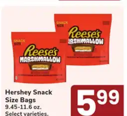 Jewel-Osco Hershey Snack Size Bags offer