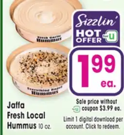 Jewel-Osco Jaffa Fresh Local Hummus offer