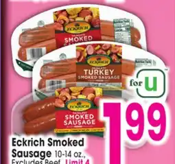 Jewel-Osco Eckrich Smoked Sausage offer