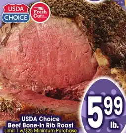 Jewel-Osco USDA Choice Beef Bone-In Rib Roast offer