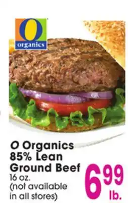 Jewel-Osco O Organics 85% Lean Ground Beef offer