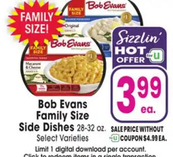 Jewel-Osco Bob Evans Family Size Side Dishes offer
