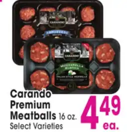 Jewel-Osco Carando Premium Meatballs offer