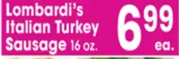 Jewel-Osco Lombardi's Italian Turkey Sausage offer