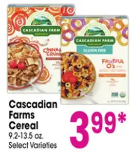 Jewel-Osco Cascadian Farms Cereal offer