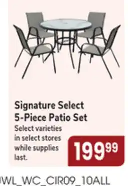 Jewel-Osco Signature Select 5-Piece Patio Set offer