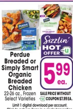 Jewel-Osco Perdue Breaded or Simply Smart Organic Breaded Chicken offer