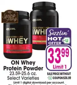 Jewel-Osco ON Whey Protein Powder offer