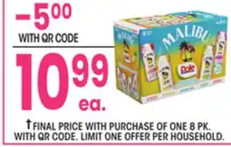 Jewel-Osco Malibu & Dole Sparkling Cocktail Variety Pack offer