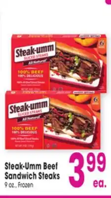 Jewel-Osco Steak-Umm Beef Sandwich Steaks offer