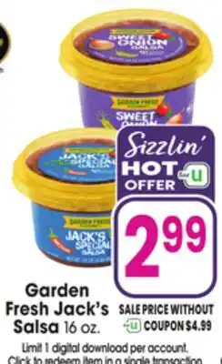 Jewel-Osco Garden Fresh Jack's Salsa offer