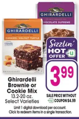 Jewel-Osco Ghirardelli Brownie or Cookie Mix offer