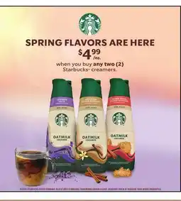 Jewel-Osco Starbucks creamers offer