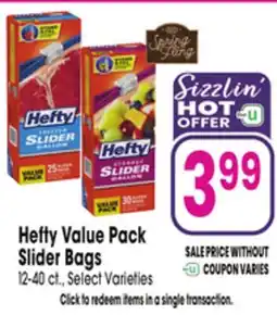 Jewel-Osco Hefty Value Pack Slider Bags offer