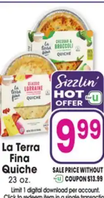 Jewel-Osco La Terra Fina Quiche offer