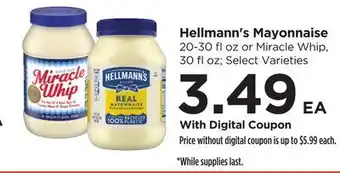 Food 4 Less Hellmann's Mayonnaise offer