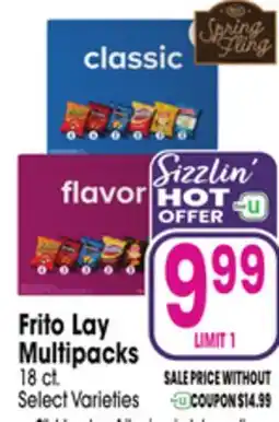 Jewel-Osco Frito Lay Multipacks offer