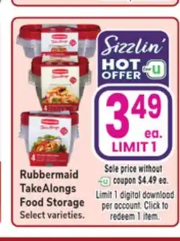 Jewel-Osco Rubbermaid Take Alongs Food Storage offer