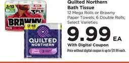 Food 4 Less Quilted Northern Bath Tissue offer