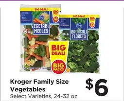 Food 4 Less Kroger Family Size Vegetables offer