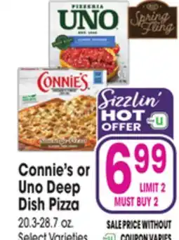 Jewel-Osco Connie's or Uno Deep Dish Pizza offer