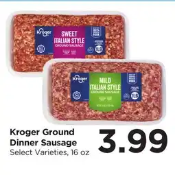 Food 4 Less Kroger Ground Dinner Sausage offer