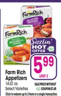 Jewel-Osco Farm Rich Appetizers offer