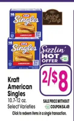 Jewel-Osco Kraft American Singles offer