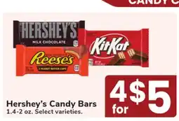 Jewel-Osco Hershey's Candy Bars offer