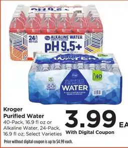 Food 4 Less Kroger Purified Water offer