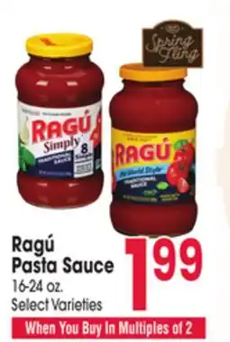 Jewel-Osco Ragú Pasta Sauce offer