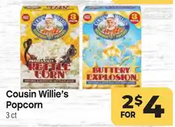 Tony’s Fresh Market Cousin Willie's Popcorn offer