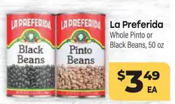 Tony’s Fresh Market La Preferida Whole Pinto or Black Beans offer